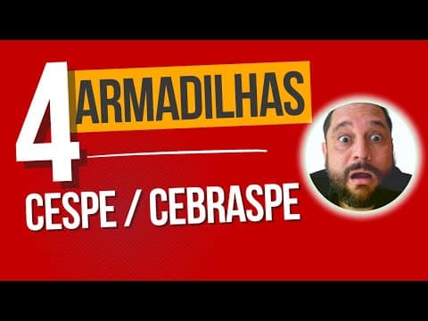 #Live CEBRASPE – Não caia nessas 4 armadilhas!