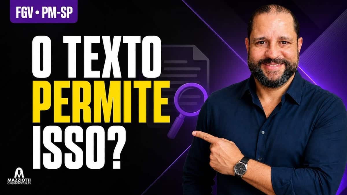 Interpretação na PM-SP 2024: questão FGV comentada