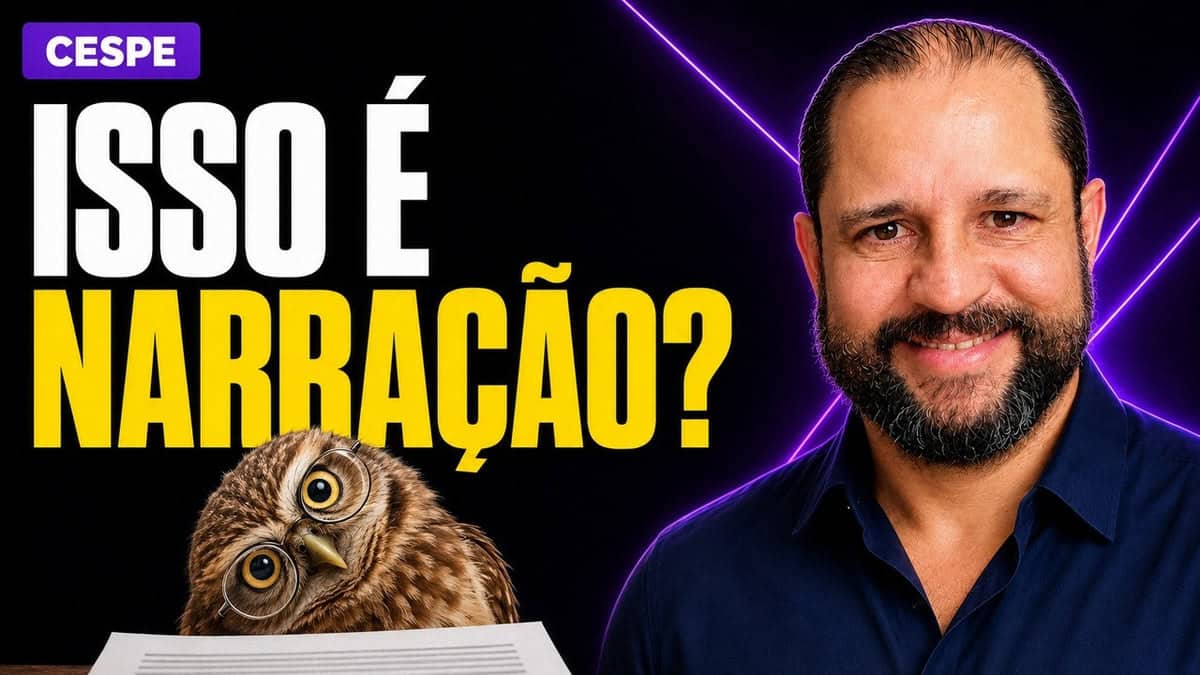 Como identificar um texto narrativo? Questão CESPE