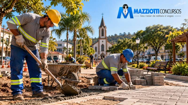 Processo seletivo Campo Bom RS 2026 abre até 15 vagas para obras