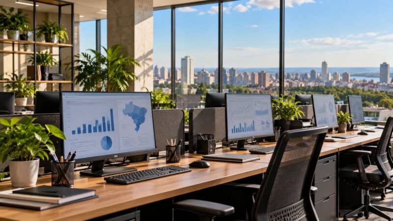 Processo seletivo IBGE 2026 — imagem ilustrativa de ambiente de análise de dados