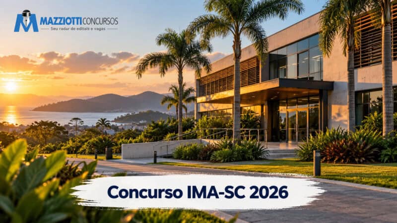 Concurso IMA SC 2026 tem FURB contratada para 18 vagas