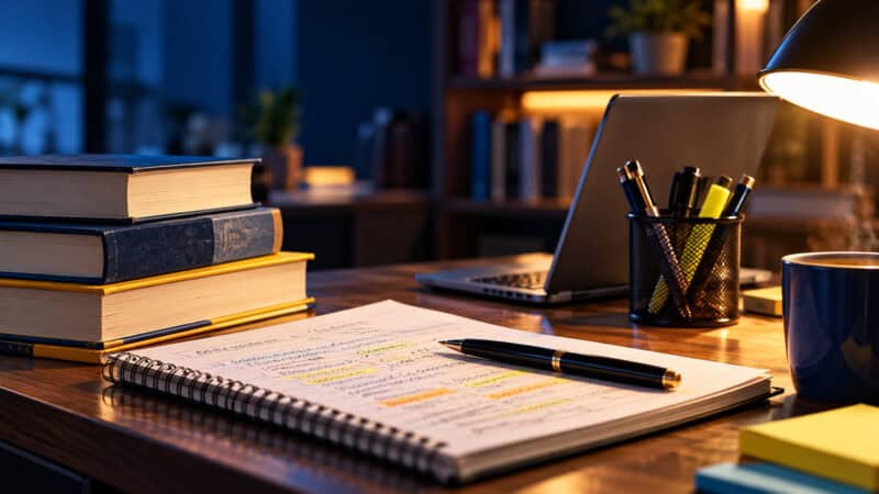 Aprovação em concurso: plano realista para passar